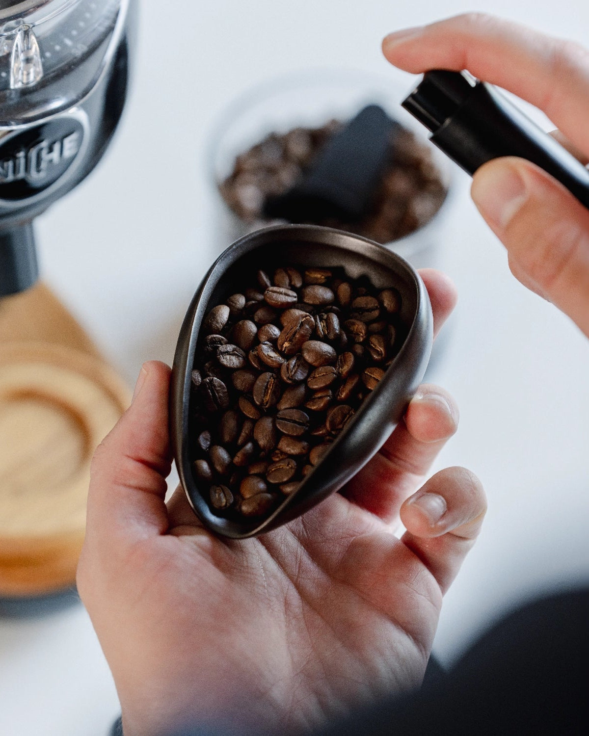 Barista-Zubehörset mit RDT-Spray zum Besprühen Ihrer Kaffeebohnen